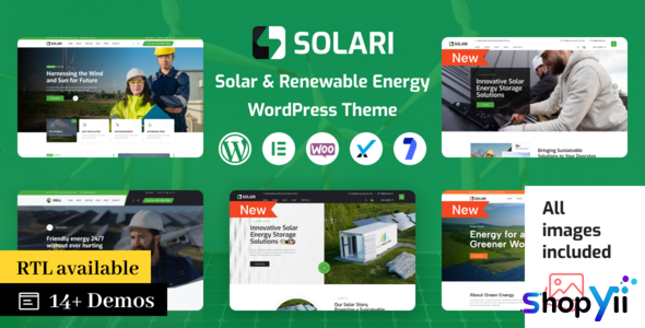 Solari v1.1.7 - Ecology & Solar Energy WordPress Theme