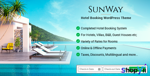 Sunway v3.8 - Hotel Booking WordPress Theme