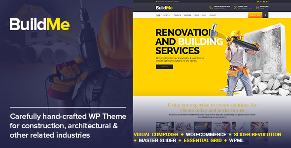 BuildMe v4.7 - Construction & Architectural WP Theme