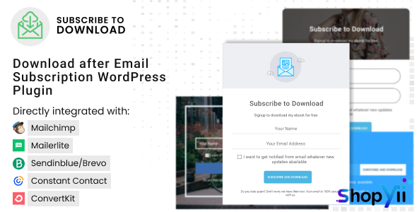 Subscribe to Download v1.1.1 - An advanced subscription plugin for WordPress