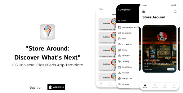 StoresAround - iOS Universal Store Finder App Template (Swift) - 29 july 2019