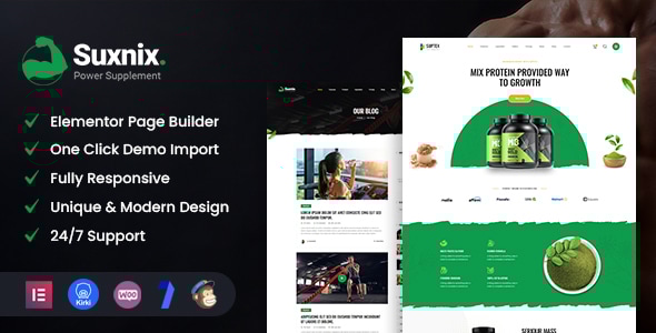 Suxnix v1.2 - Health Supplement WordPress Theme