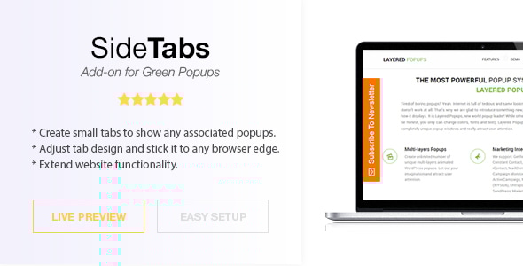 Side Tabs v2.01 - Green Popups Add-On