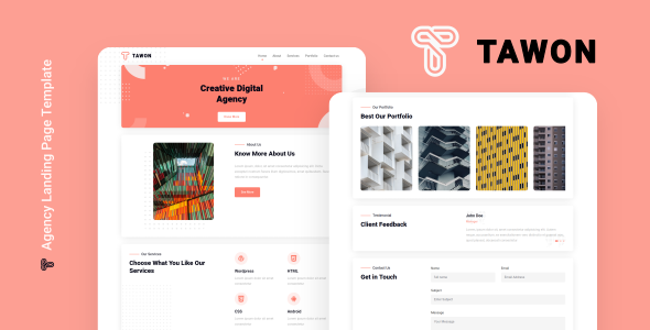 Tawon v1.0 - Agency Landing Page Template