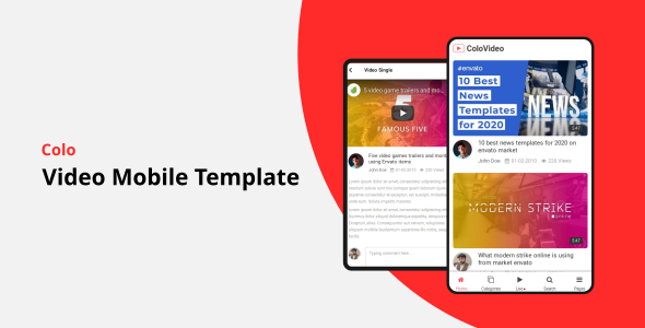 Colo v1.0 - Video Mobile Template