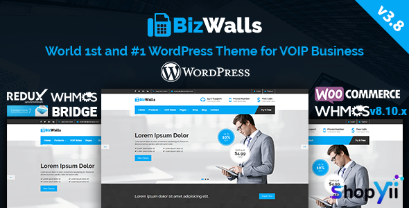 BizWalls v3.4 - Responsive VOIP & Virtual Phone Business
