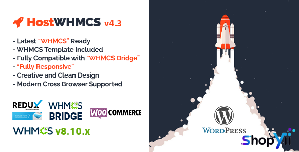 HostWHMCS v3.8 - Responsive Hosting and WHMCS WordPress Theme