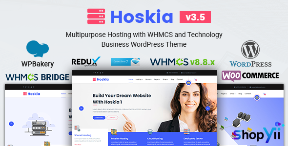 Hoskia v3.4 - Multipurpose Hosting with WHMCS Theme