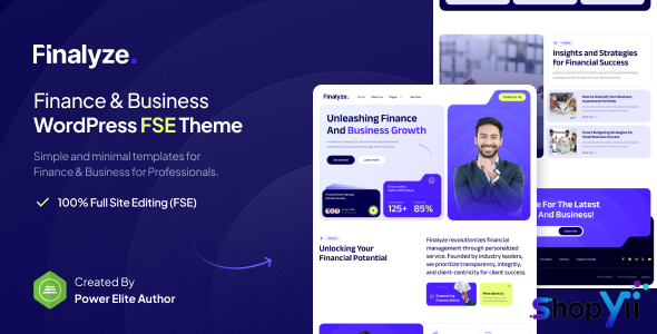 Finalyze v1.0.0 – Finance & Business Full Site Editing WordPress Theme