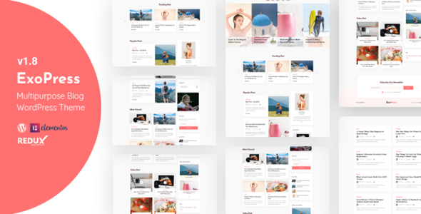 Exopress v1.2 - Multipurpose Personal Blog WordPress Theme