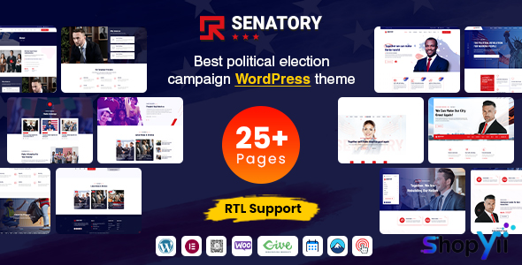 Senatory v2.1.1 - Political Candidate WordPress Theme