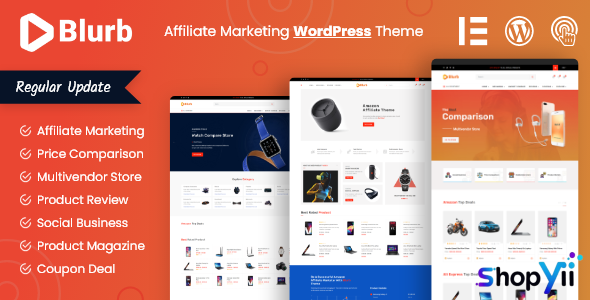 Blurb v2.0.1 - Affiliate Marketing WordPress Theme