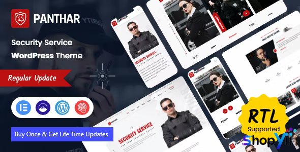 Panthar v1.0.2 - Private Security & CCTV Service WordPress Theme + RTL