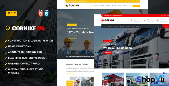 Cornike - Construction Company HTML Template