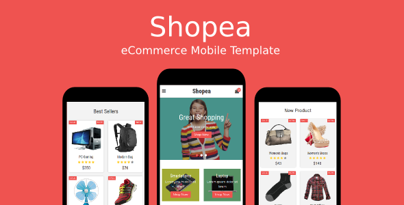 Shopea v1.0 - eCommerce Mobile Template