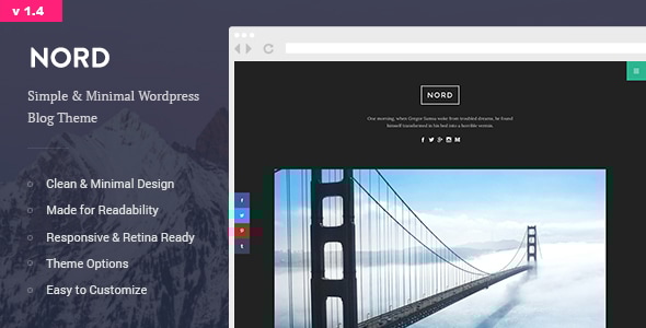 Nord v1.4 - Simple, Minimal and Clean WordPress