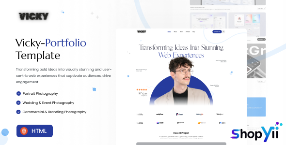 Vicky - Portfolio Template