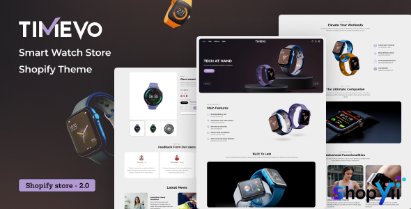 Timevo v1.0 - Single Product Shop Landing Page Shopify Theme