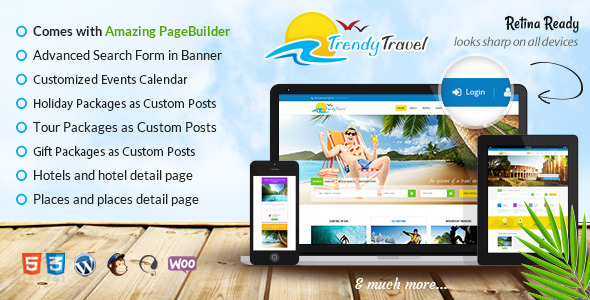 Trendy Travel v4.5 - Multipurpose Tour Package WP Theme