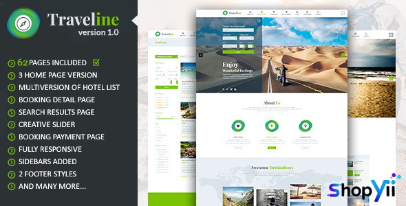 Traveline v1.0 - Tour & Travel Hotel HTML Booking Template