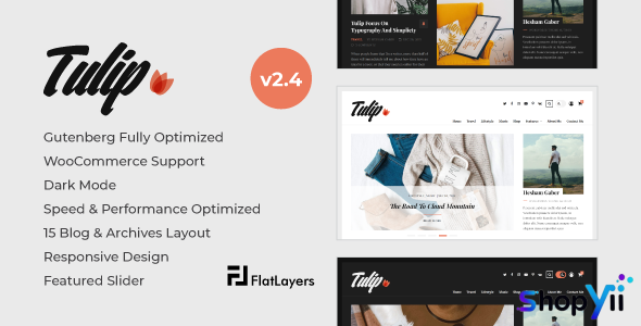 Tulip v2.3 - Responsive WordPress Blog Theme