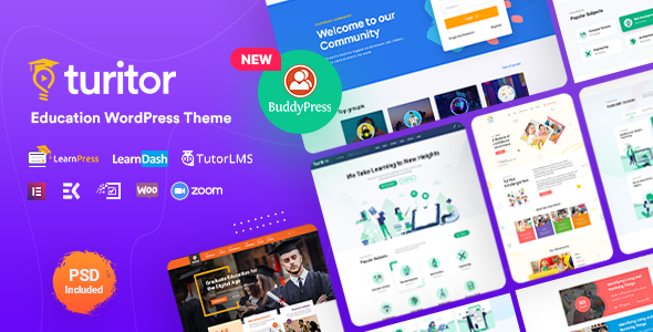 Turitor v1.1 - LMS & Education WordPress Theme