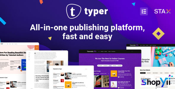 Typer v1.20.0 - Amazing Blog and Multi Author Publishing Theme