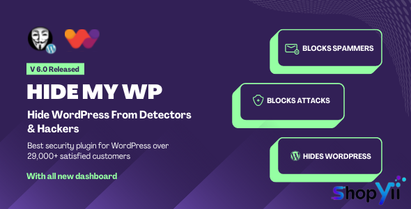 Hide My WP v6.1 - Amazing Security Plugin for WordPress!