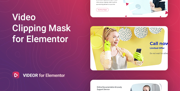 Videor v1.0.0 - Video Clipping Mask for Elementor