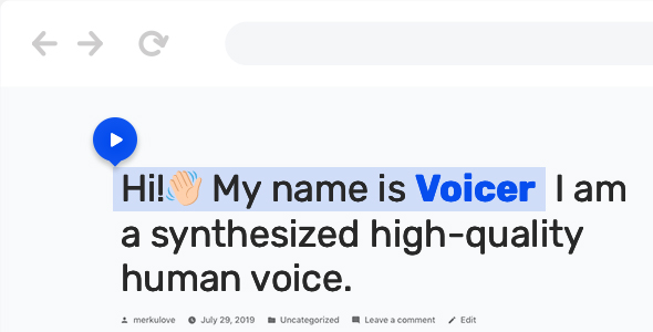 Voicer v2.0.2 - Text to Speech Plugin for WordPress
