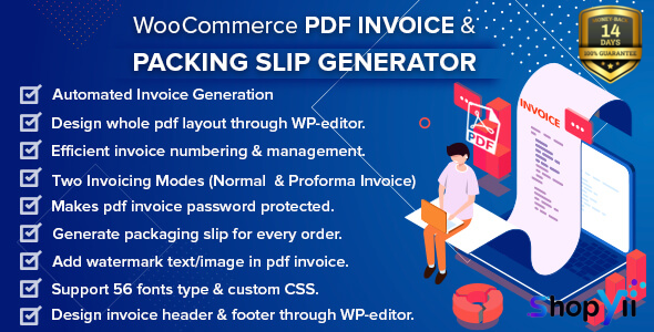 WooCommerce PDF Invoice & Packing Slip Generator v1.2.4