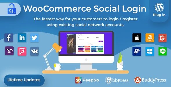 Social Login 2.8.2 – WordPress / WooCommerce Plugin