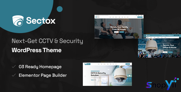 Sectox v1.0 - CCTV & Security WordPress Theme