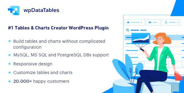 wpDataTables 7.2 – Tables and Charts Manager for WordPress
