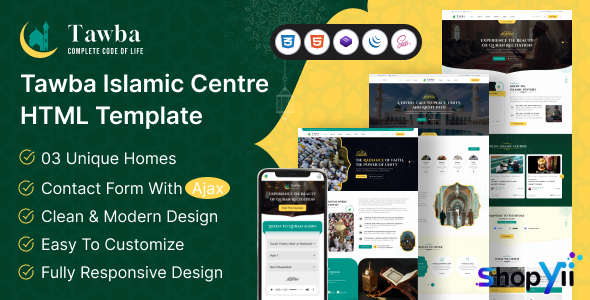 Tawba - Islamic Center HTML Template
