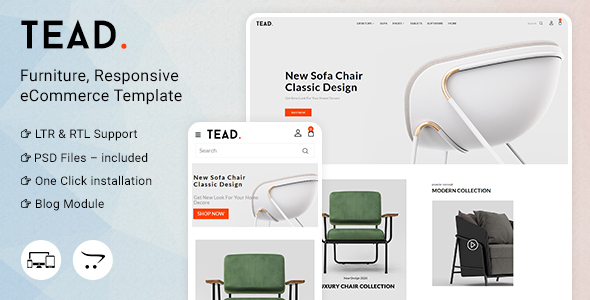 Tead v2.0 - Opencart MultiPurpose Responsive Theme