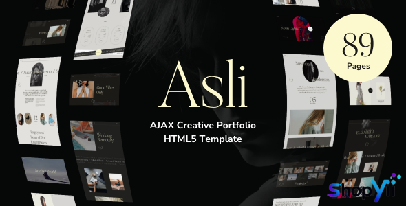 Asli – AJAX Portfolio HTML5 Template
