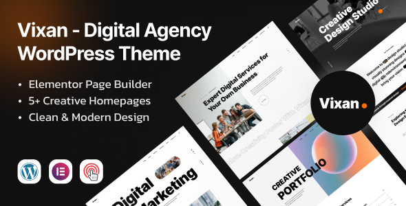 Vixan v1.0.7 - Digital Agency Portfolio Elementor WordPress Theme