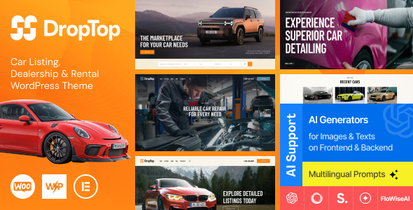 Drop-Top v1.0 - Car Listing, Dealership & Rental WordPress Theme