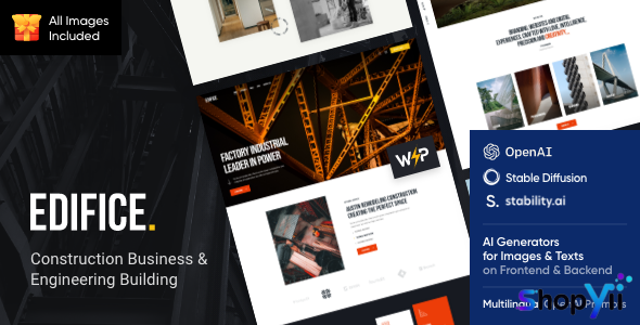 Edifice v1.8 - Construction & Building WordPress Theme