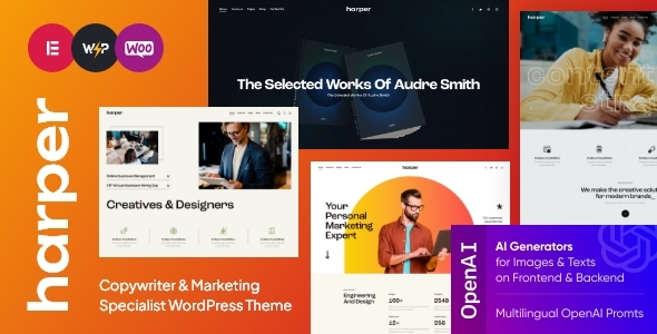 Harper v1.13 - Copywriter & Marketing Specialist WordPress Theme