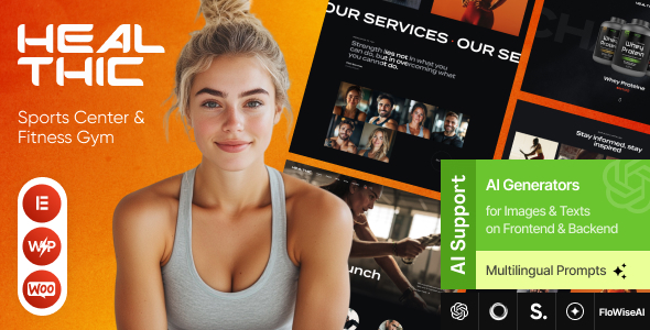 Healthic v1.0 - Sports Center & Fitness Gym WordPress Theme