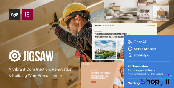 Jigsaw v1.3 - Building & Construction WordPress Theme