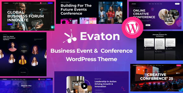 Evaton v1.0 - Event Conference & Meetup WordPress Theme