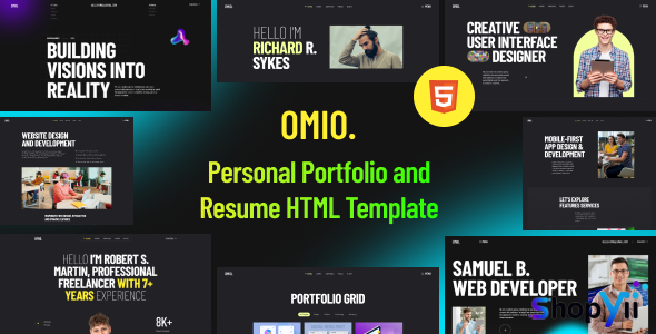 Omio - Modern Personal Portfolio HTML Template