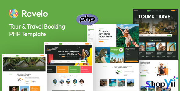 Ravelo - Travel & Tour Booking PHP Template