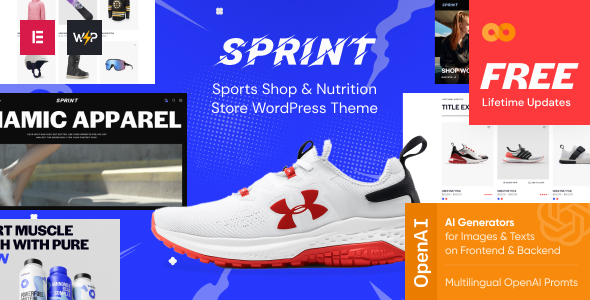 Sprint v1.0 - Sports Shop & Nutrition Store WordPress Theme