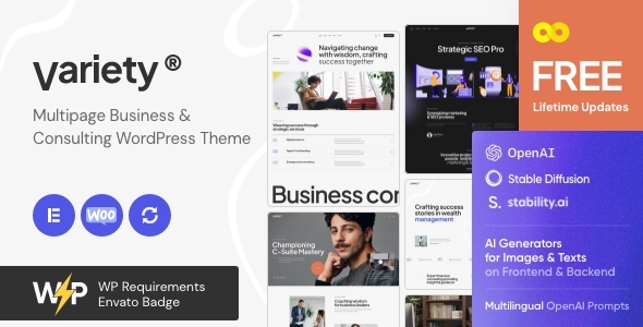 Variety v1.5 - Multipage Business & Consulting WordPress Theme