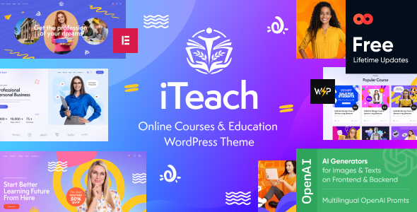 iTeach v1.0 - Online Courses & Education WordPress Theme