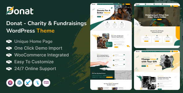 Donat v1.0 - Charity & Fundraising WordPress Theme